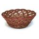 Round 2 Tone Cocoa Midrib Basket W/O Handles - 9"x3"